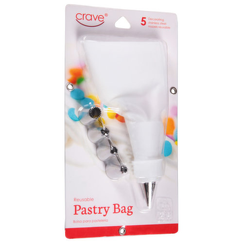 Crave Pastry Bag, Reusable
