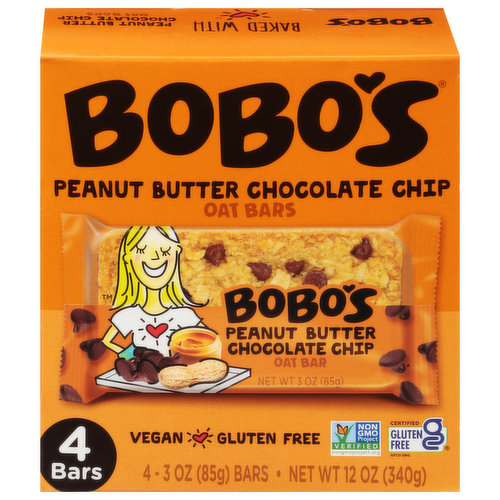 Peanut Butter Chocolate Chip Protein Bar – Bobo's