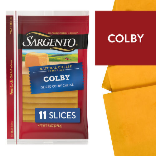 SARGENTO Sargento® Sliced Colby Natural Cheese, 11 slices