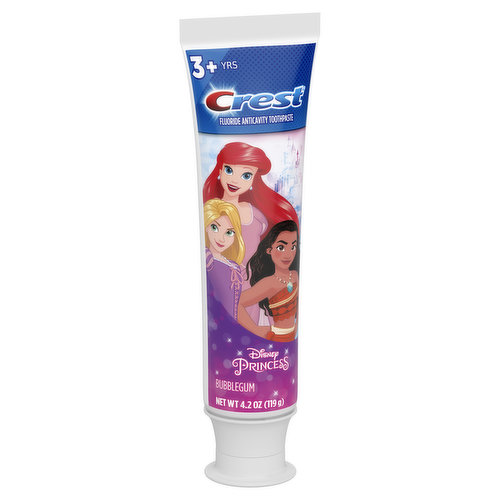 Crest Kids Crest Kid's Toothpaste, featuring Disney Princesses, Bubblegum Flavor, 4.2 oz