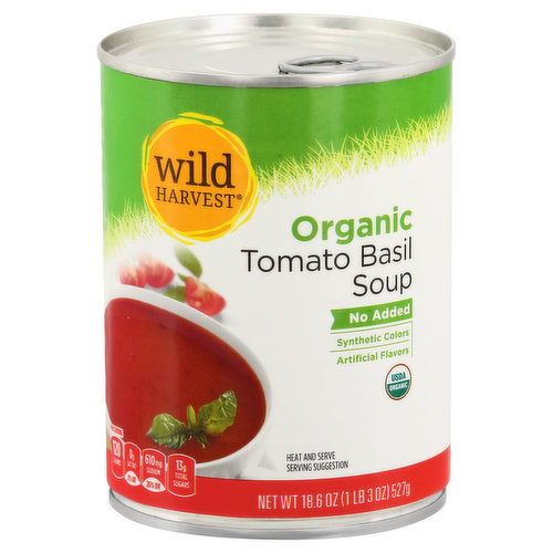 Wild Harvest Tomato Basil Soup, Organic