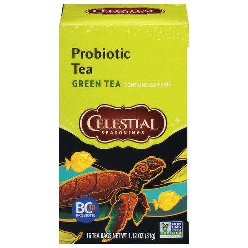 Celestial Seasonings Green Tea, Probiotic, Tea Bags