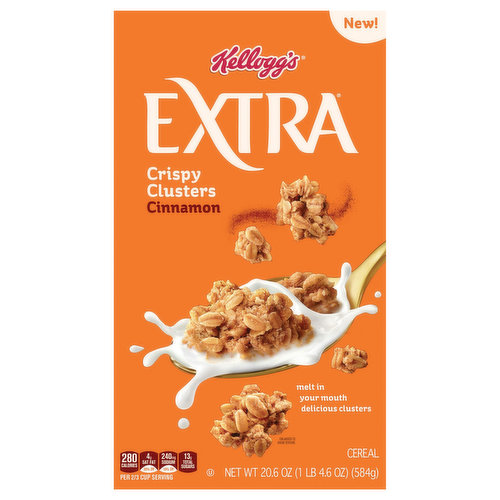 Kellogg's Extra Cereal, Cinnamon, Crispy Clusters