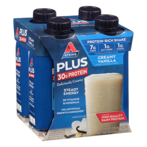 Atkins Plus Shakes, Creamy Vanilla