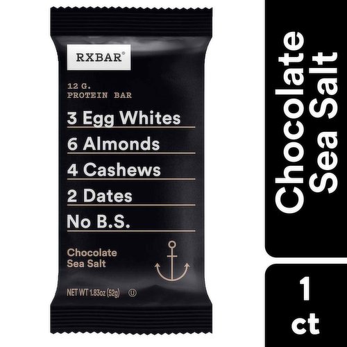 Rxbar Protein Bar, Chocolate Sea Salt