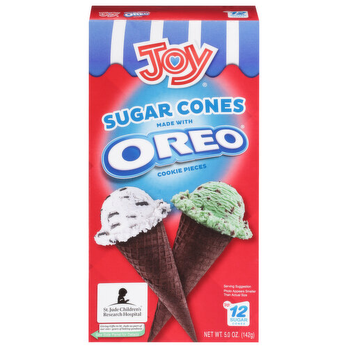 Joy Sugar Cones, Oreo Cookie Pieces