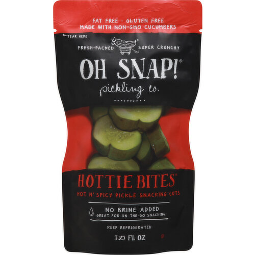 Oh Snap! Pickling Co. Hottie Bites Hot n' Spicy Pickle Snacking