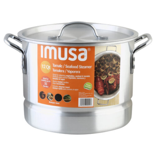 Imusa Tamale/Seafood Steamer with Lid & Insert