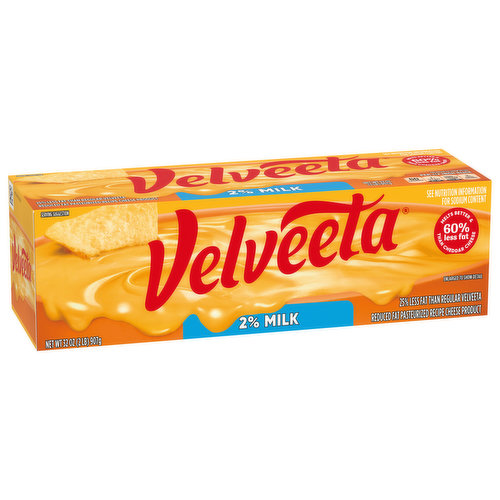 Velveeta 2% Milk Reduced Fat Cheese with 25% Less Fat
