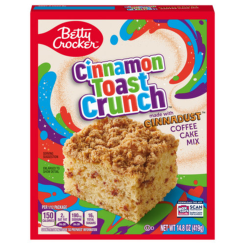 Betty Crocker Coffee Cake Mix, Cinnamon Toast Crunch