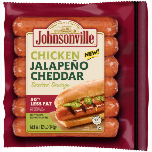 Johnsonville Chicken Jalapeno Cheddar Smoked Sausage