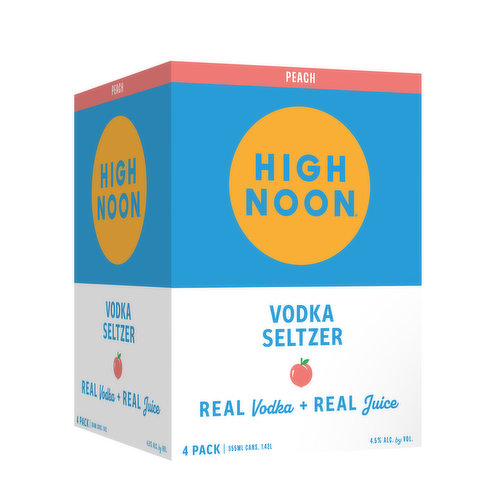 High Noon Peach Vodka Hard Seltzer