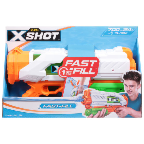 Zuru X-Shot Toy, Water Blaster, Fast-Fill, 5+