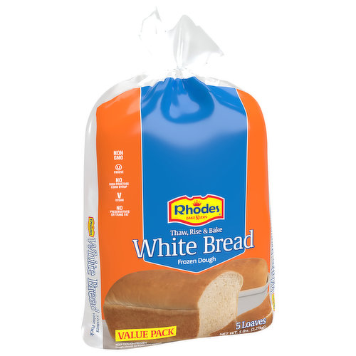 Rhodes Bake-N-Serv White Bread, Frozen Dough, Value Pack