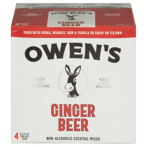 Owen's Cocktail Mixer, Non-Alcoholic, Ginger Beer