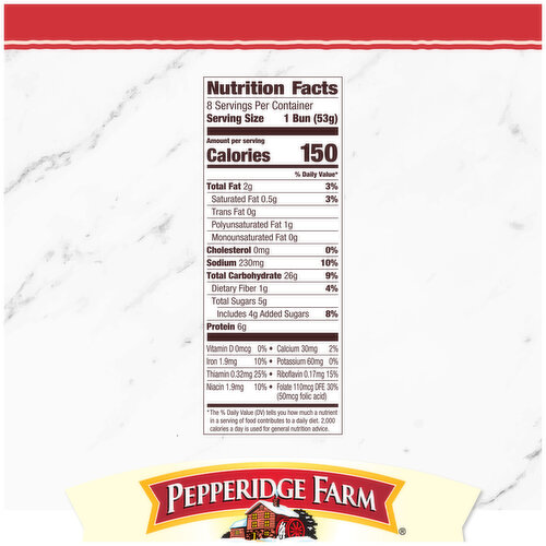 Pepperidge Farm® Bakery Classics Sesame Topped Hamburger Buns