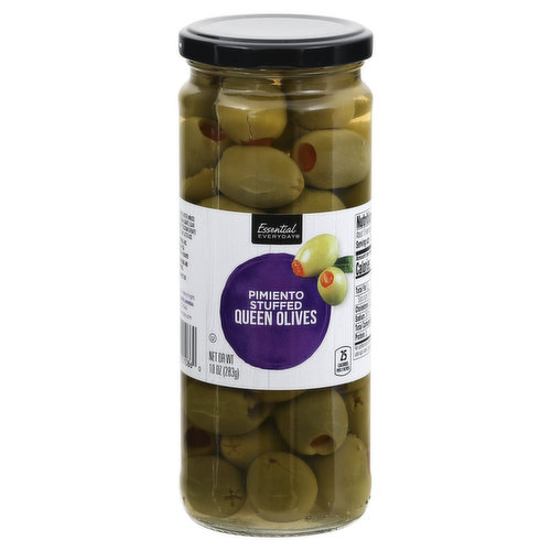 Essential Everyday Queen Olives, Pimiento Stuffed