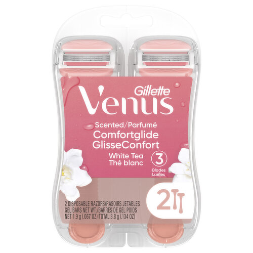 Venus Venus ComfortGlide Women's Disposable Razors, 2 Count