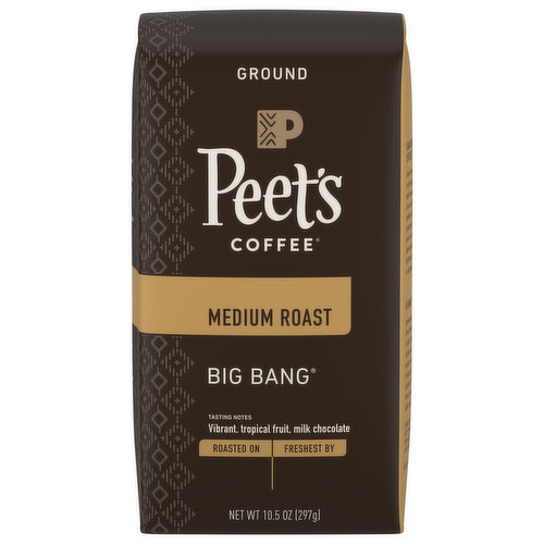 Peet's Coffee Coffee, Ground, Medium Roast, Big Bang