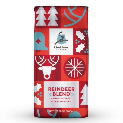 Caribou Coffee Reindeer Blend Medium-Dark Roast Ground Coffee