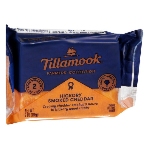 Tillamook Farmer's Collection Cheese, Hickory, Smoked Cheddar