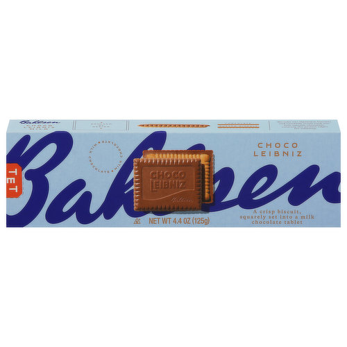 Bahlsen by Design. We take out signature biscuits and carefully settle each one into smooth chocolate, creating the perfect edges for nibbling. The Tet sign shows Hieroglyphs of a rising sun and snake. Hermann Bahlsen discovered it in Egypt. The thought is everlasting. That was his goal. To build something that endures. Four generations later, it is till our goal. The Bahlsen family. A proud German Family business. Since 1889. Without addition of colorings and preservatives. With love, dedication and wheat flour from trusted farmers.