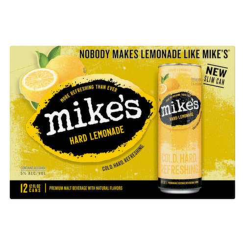 Mike's Beer, Malt Beverage, Premium, Hard Lemonade