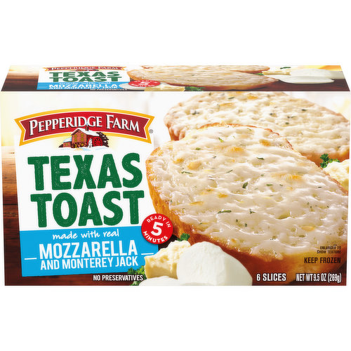 Pepperidge Farm® Texas Toast Texas Toast Frozen Mozzarella & Monterey Jack Bread