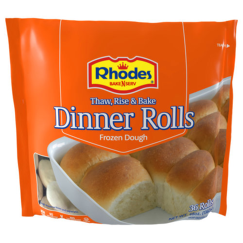 Rhodes Bake-N-Serv Dinner Rolls, Frozen Dough