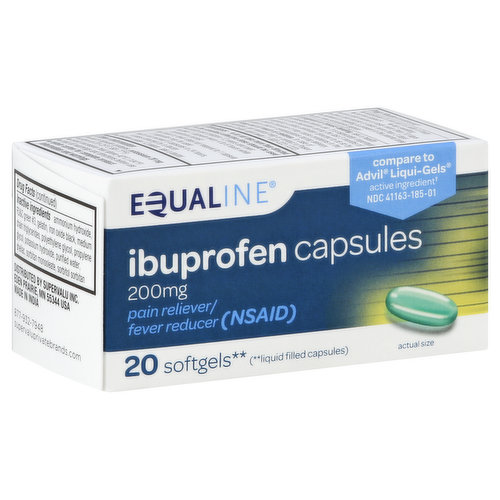 Equaline Ibuprofen, 200 mg, Capsules