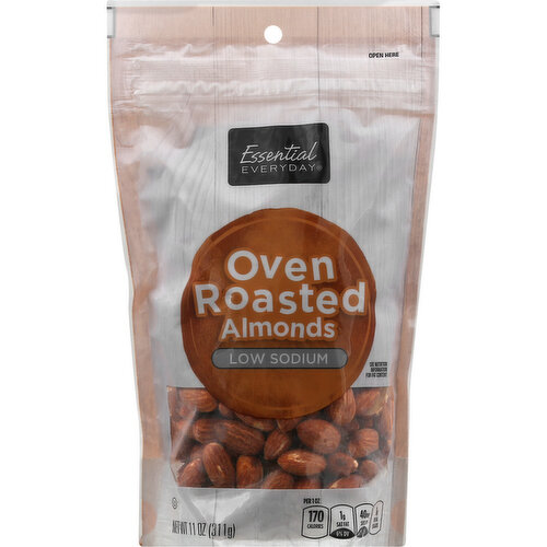 Essential Everyday Almonds, Low Sodium, Oven Roasted