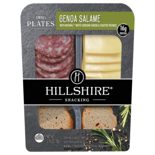 Hillshire Farm Genoa Salame & White Cheddar Cheese Snack Plate