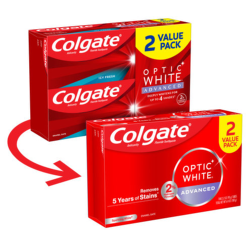 Colgate Optic White Advanced Whitening Toothpaste