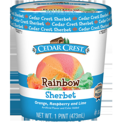 Cedar Crest Rainbow Sherbet