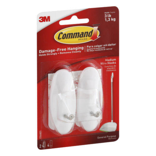 Command Wire Hooks, Medium