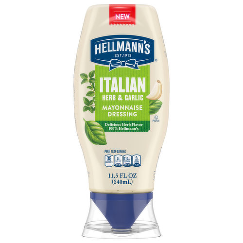 Hellmann's Mayonnaise Dressing, Herb & Garlic, Italian