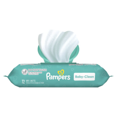 Pampers Baby Clean Baby Clean Wipes Fragrance Free 1X Pop-Top