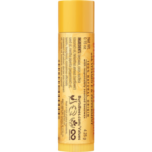 Burts Bees Lip Balm, Beeswax, 0.15 oz (4.25 g)