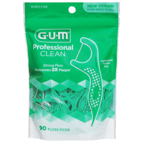 GUM Floss Picks, Professional Clean