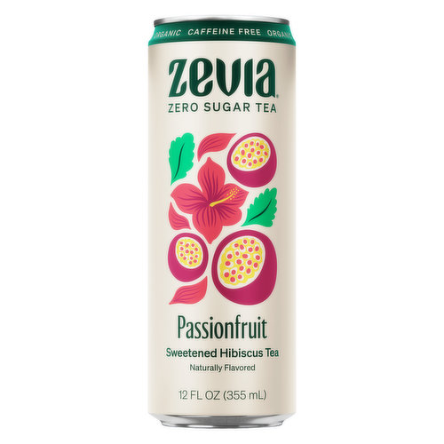 Zevia Hibiscus Tea, Passionfruit, Sweetened