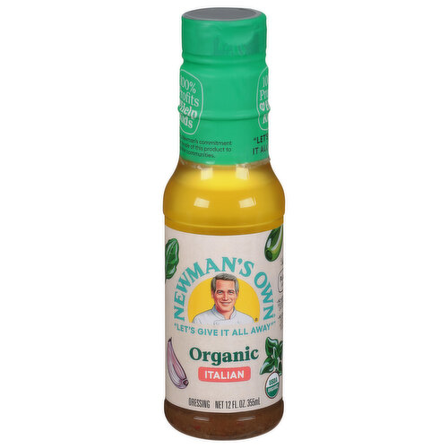 Newman's Own Dressing, Organic, Italian