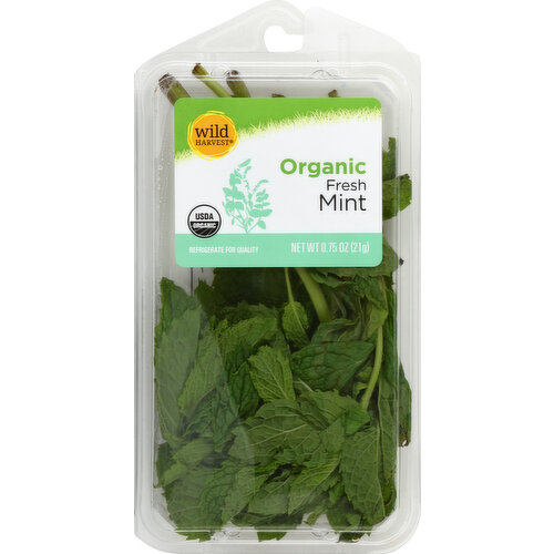 USDA Organic. Herb Tips: Wild Harvest Organic Fresh Herbs are a great way to add flavor to soups, sauces, meats, appetizers, breads, salads, and desserts without adding unwanted fat, sugar, or salt. These wonderfully fresh herbs are sure to fill your home with a refreshing aroma with each use. To learn more about Wild Harvest products, including our full line of organic products, and for more recipes, please visit www.mywildharvest.com. Certified organic by Ecocert. 100% quality guaranteed. Like it or let us make it right. That's our quality promise. mywildharvest.com. Please recycle.