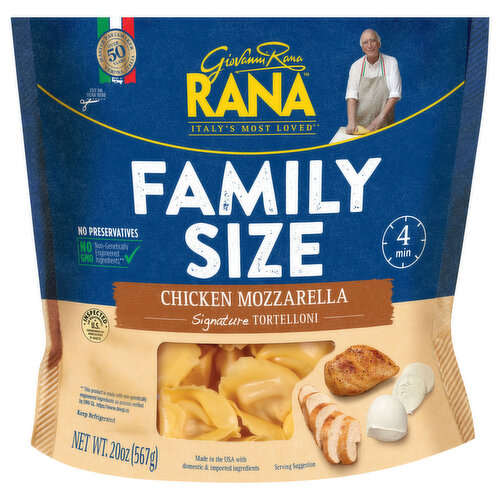 Rana Tortelloni, Chicken Mozzarella, Signature, Family Size