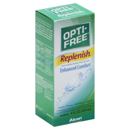 Opti-Free Replenish Multi-Purpose Disinfecting Solution, Enhanced Comfort