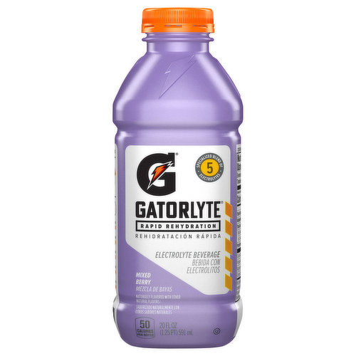 Gatorlyte Electrolyte Beverage, Mixed Berry