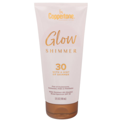 Coppertone Sunscreen Lotion, Glow Shimmer, Broad Spectrum SPF 50