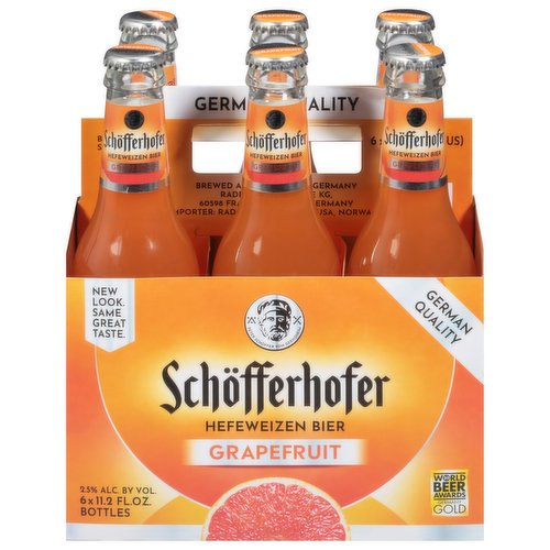 Schofferhofer Beer, Hefeweizen, Grapefruit
