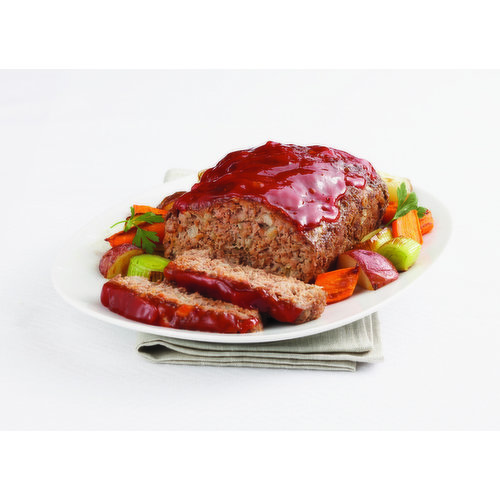 Kings Command Homestyle Beef Meatloaf with Tomato Glaze, Fully Cooked