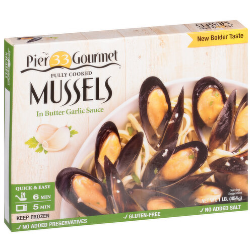 Pier 33 Gourmet Mussels in Butter Garlic Sauce