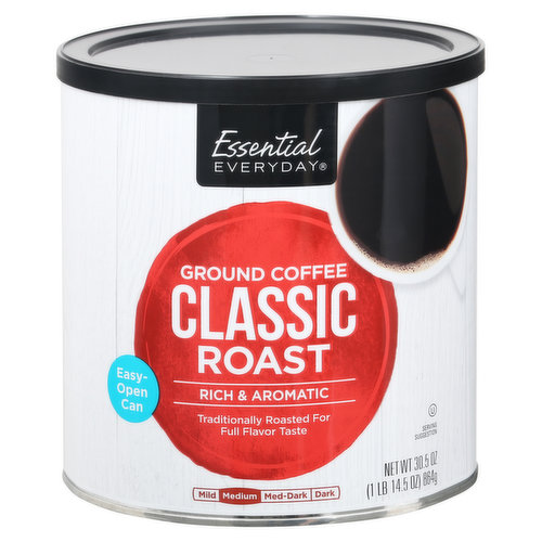 Essential Everyday Coffee, Ground, Medium Roast, Classic Roast